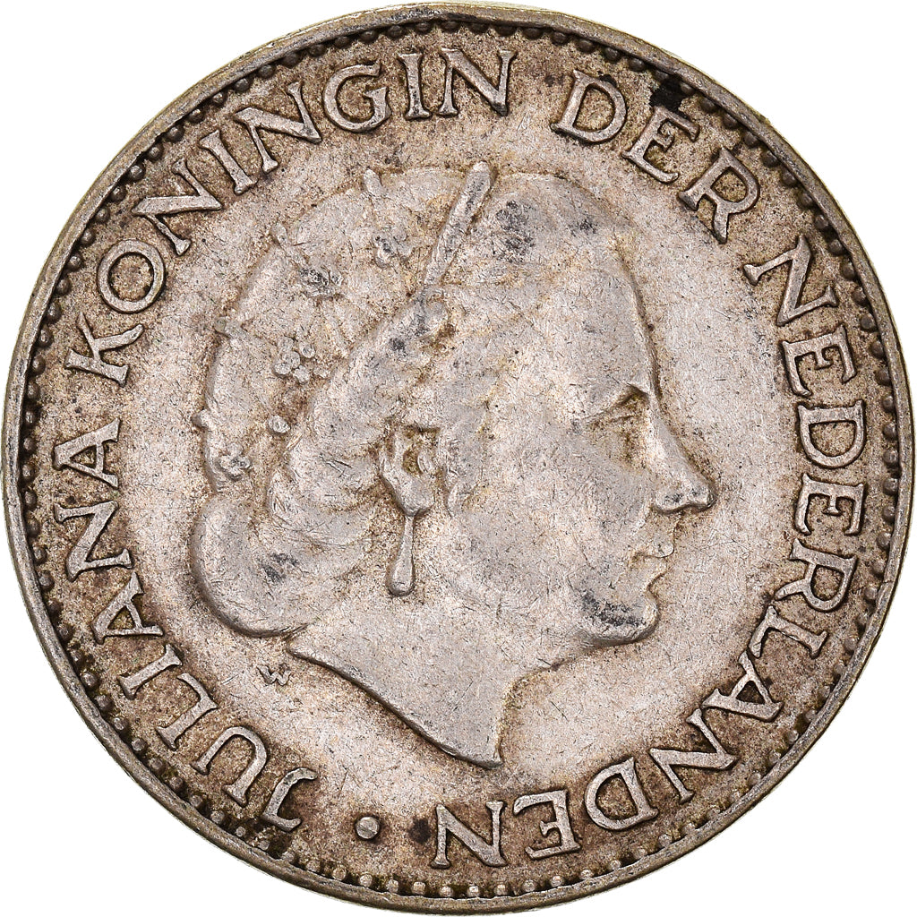 Monnaie, Pays-Bas, Juliana, Gulden, 1958, TTB, Argent, KM:184