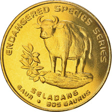 Coin, Malaysia, 25 Sen, 2003, MS(60-62), Brass, KM:87