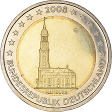 GERMANY - FEDERAL REPUBLIC, 2 Euro, 2008, Karlsruhe, MS(60-62), Bi-Metallic