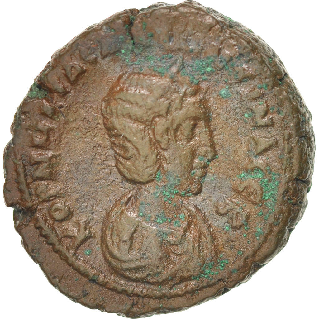 Coin, Salonina, Tetradrachm, Alexandria, AU(50-53), Billon