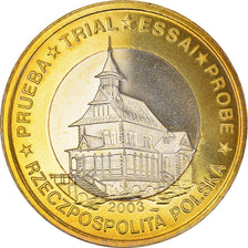 Poland, Euro, 2003, unofficial private coin, MS(64), Bi-Metallic