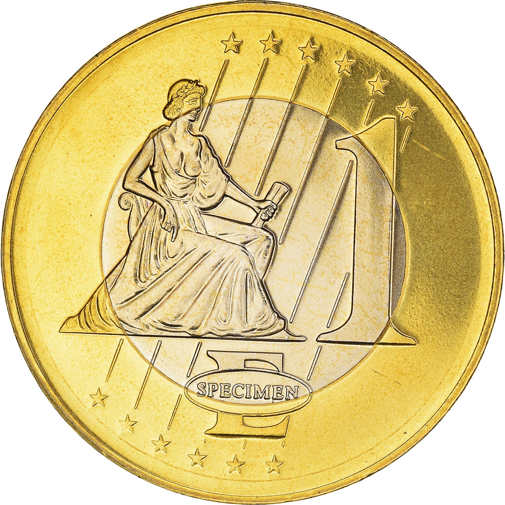 Slovenia, Euro, 2003, unofficial private coin, MS(63), Copper Plated Steel