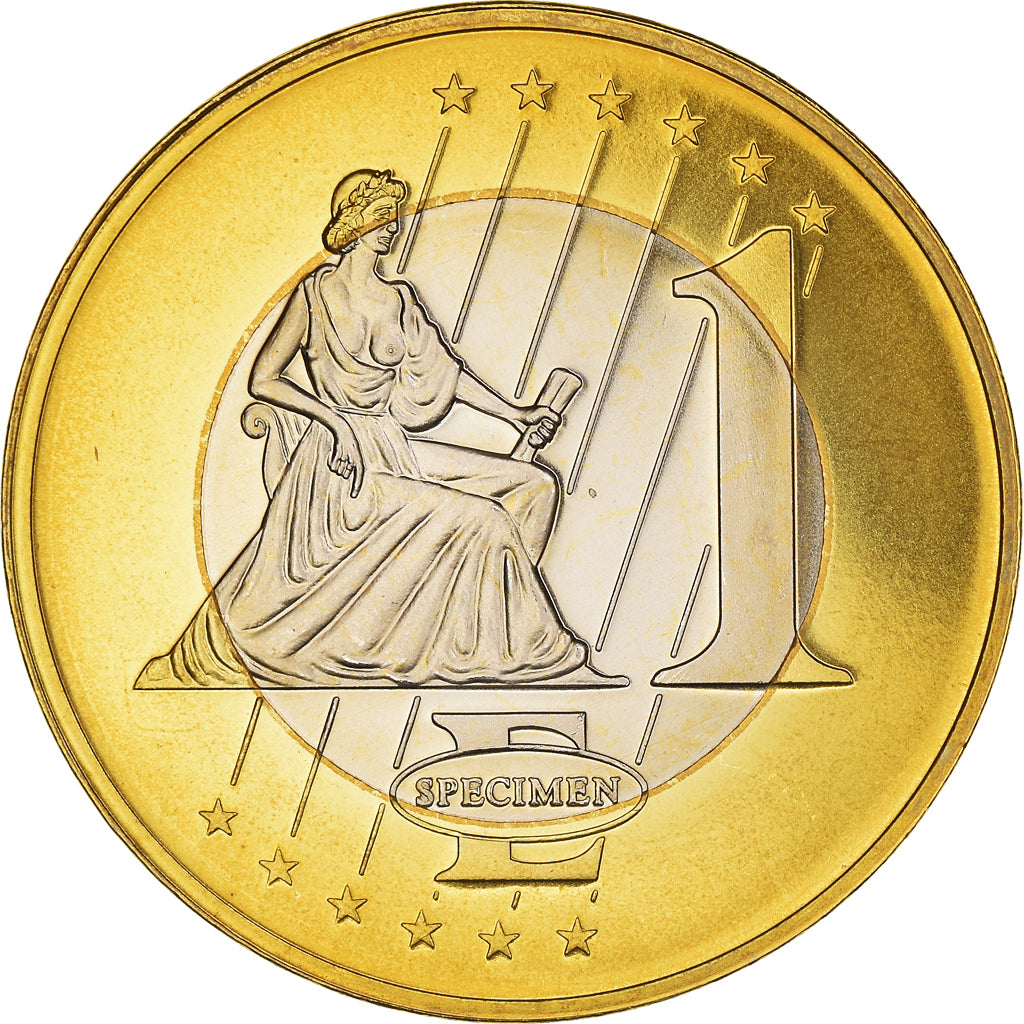 Estonia, Euro, 2003, unofficial private coin, MS(64), Copper Plated Steel