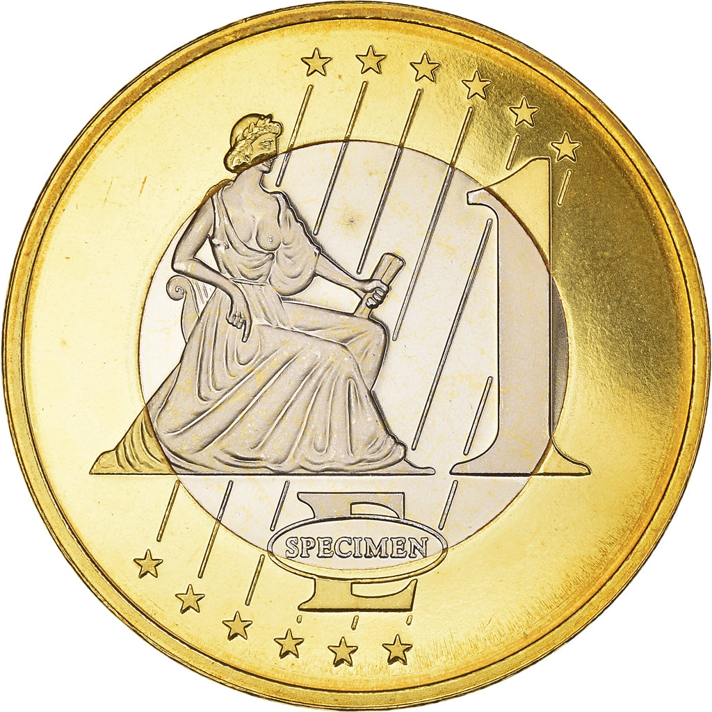 Cipro, Euro, 2003, unofficial private coin, FDC, Acciaio placcato rame