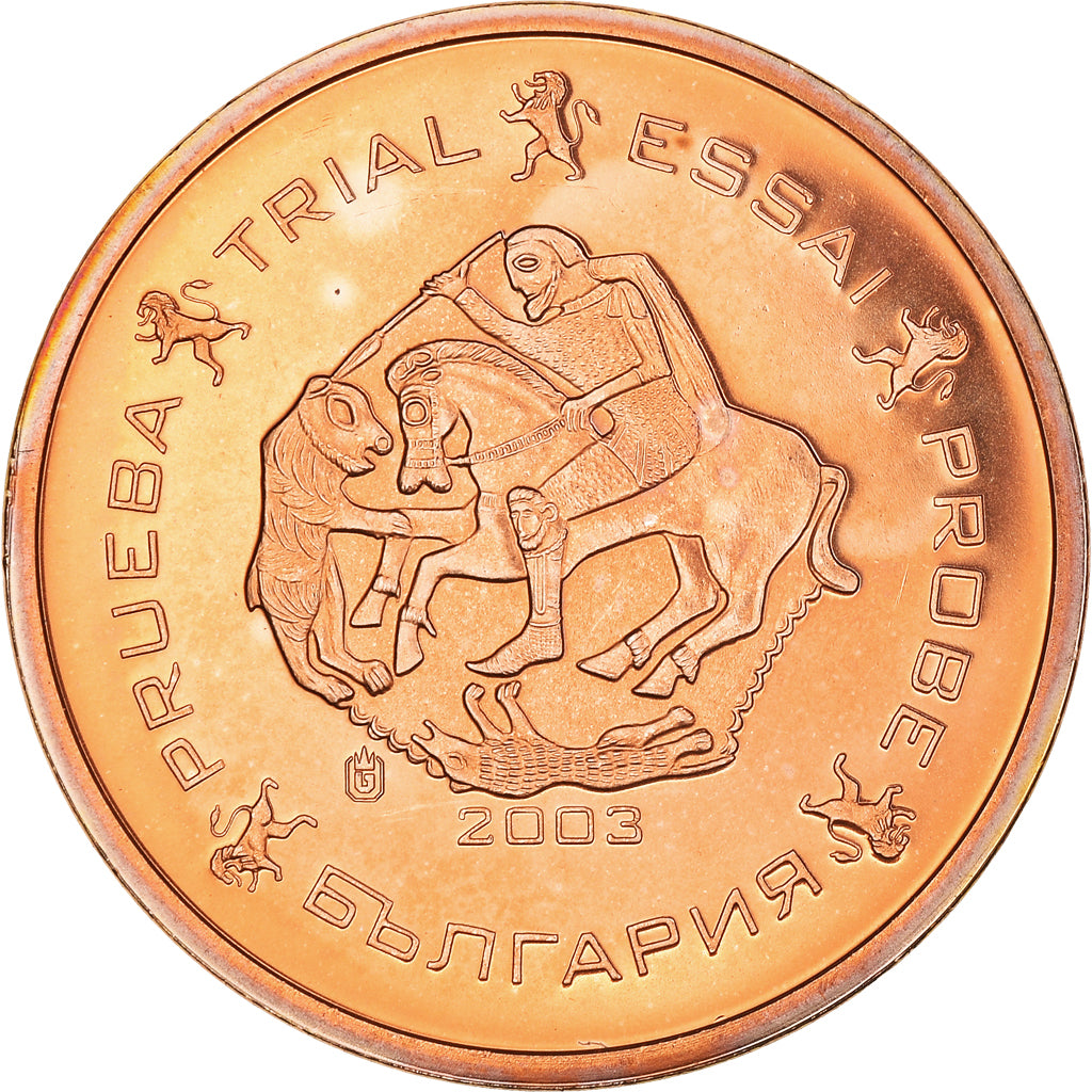 Bulgaria, Fantasy euro patterns, 5 Euro Cent, 2003, SC+, Cobre