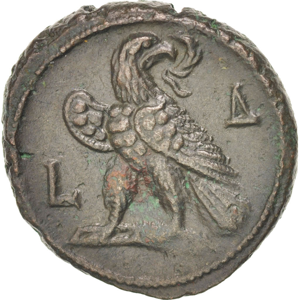 Coin, Valerian I, Tetradrachm, Alexandria, AU(50-53), Billon