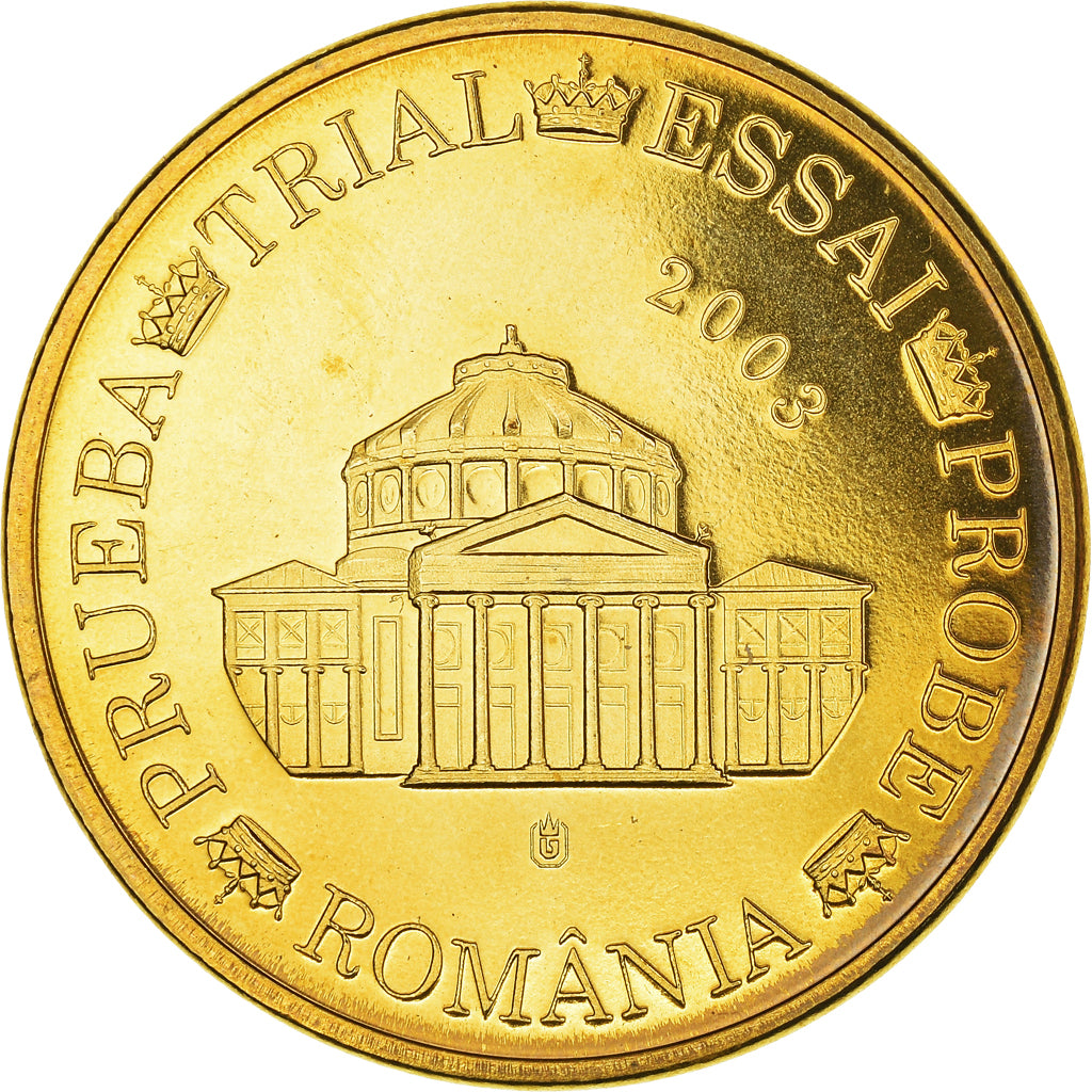 Romania, Fantasy euro patterns, 20 Euro Cent, 2003, MS(64), Copper