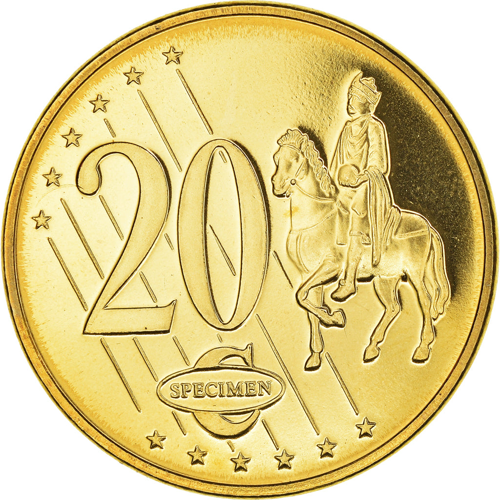 Romania, Fantasy euro patterns, 20 Euro Cent, 2003, MS(64), Copper