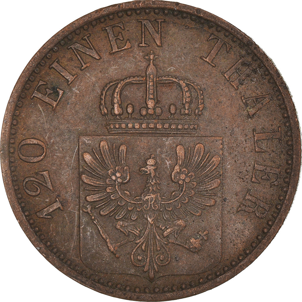 Münze, Deutsch Staaten, PRUSSIA, Wilhelm I, 3 Pfennig, 1870, Berlin, SS