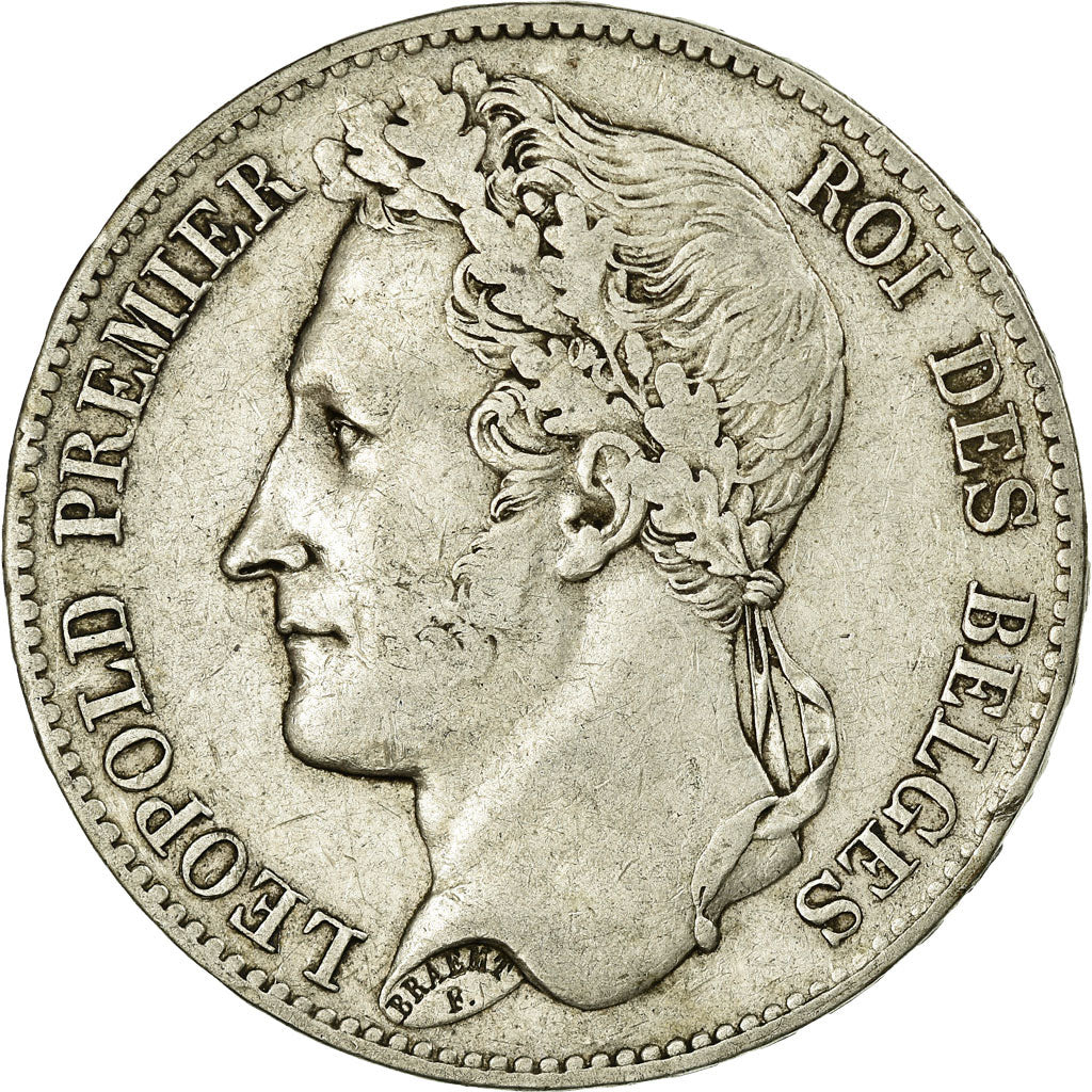 Coin, Belgium, Leopold I, 5 Francs, 5 Frank, 1848, EF(40-45), Silver, KM:3.2