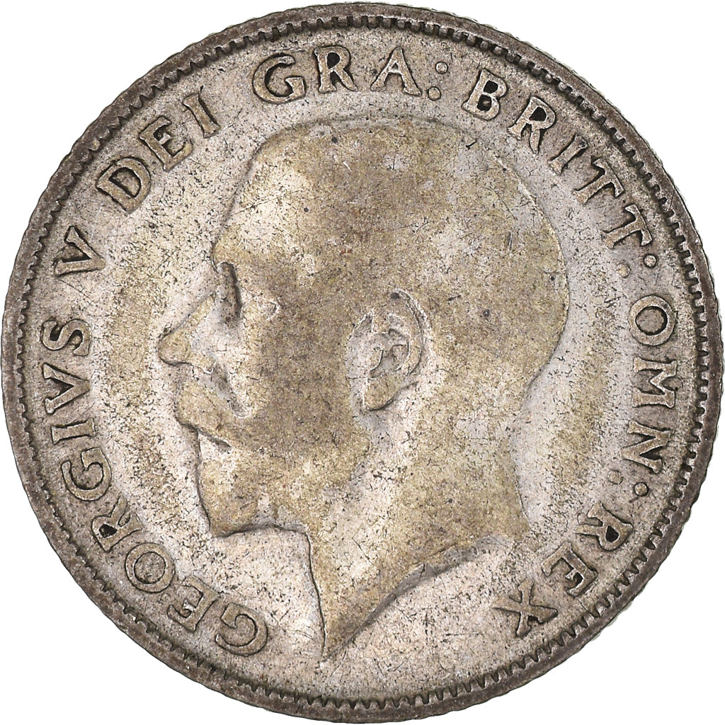 Coin, Great Britain, George V, 6 Pence, 1924, VF(20-25), Silver, KM:815a.1