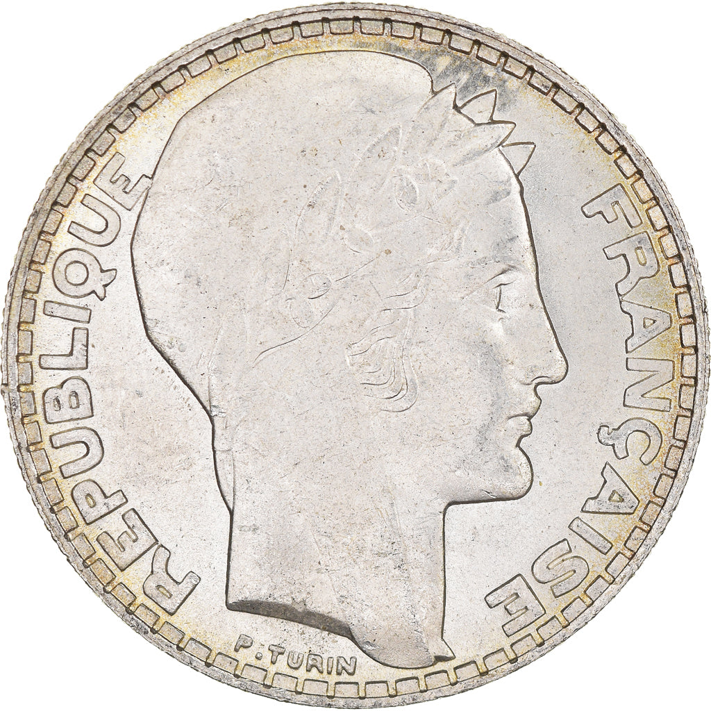 Coin, France, Turin, 20 Francs, 1933, Paris, Rameaux longs, MS(60-62), Silver