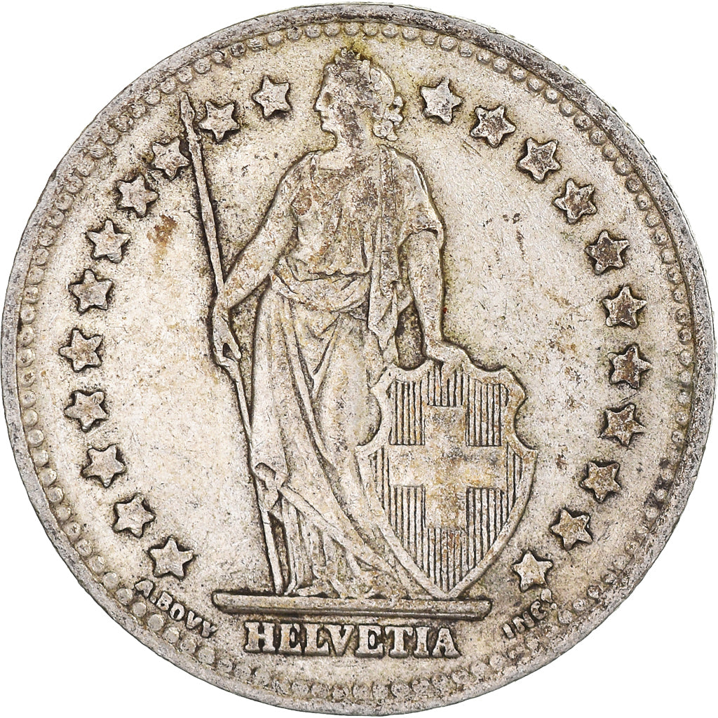 Coin, Switzerland, Franc, 1945, Bern, EF(40-45), Silver, KM:24