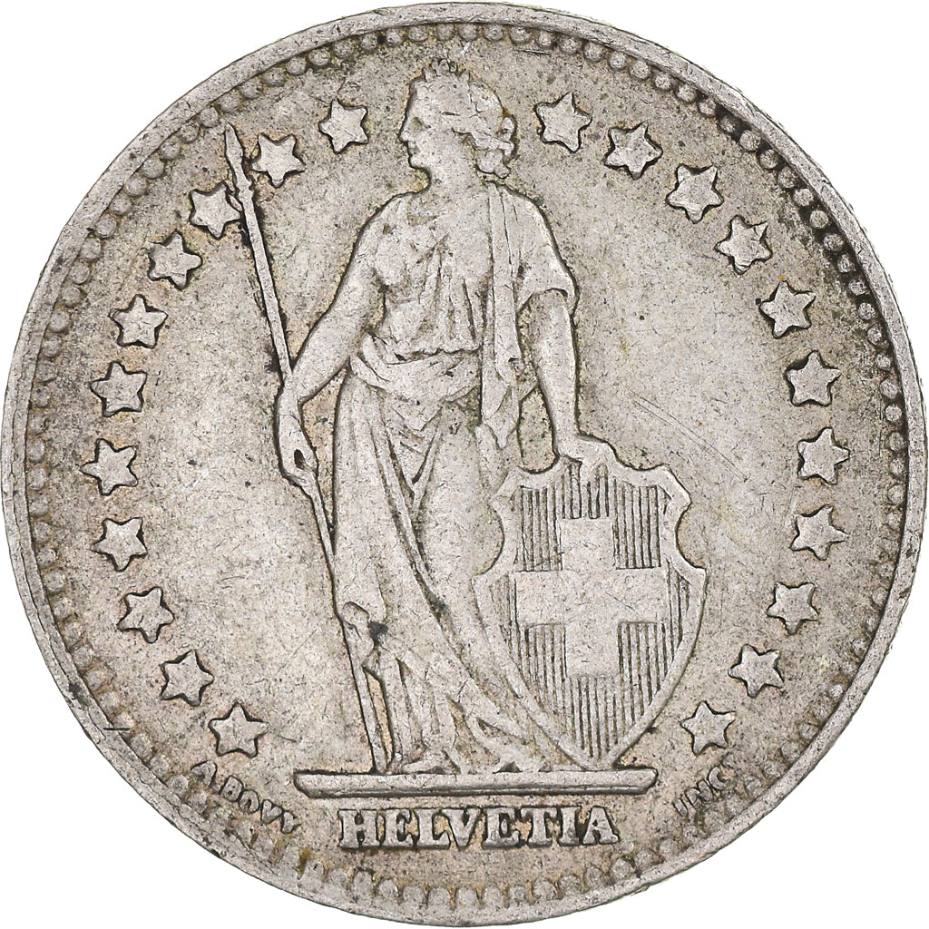 Coin, Switzerland, Franc, 1945, Bern, EF(40-45), Silver, KM:24