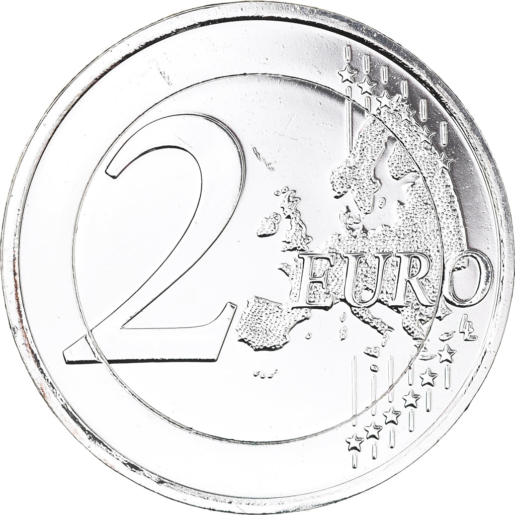 Finlandia, 2 Euro, 2015, 30 ans   Drapeau européen, MS(63), Bimetaliczny