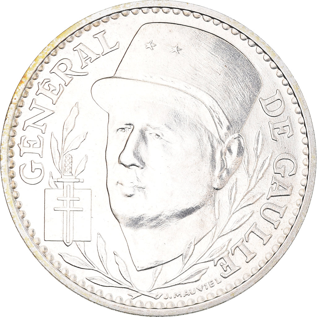 France, Medal, 100e anniversaire de la naissance de Charles de Gaulle, 1990