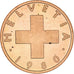 Coin, Switzerland, Rappen, 1980, Bern, Proof, MS(63), Bronze, KM:46