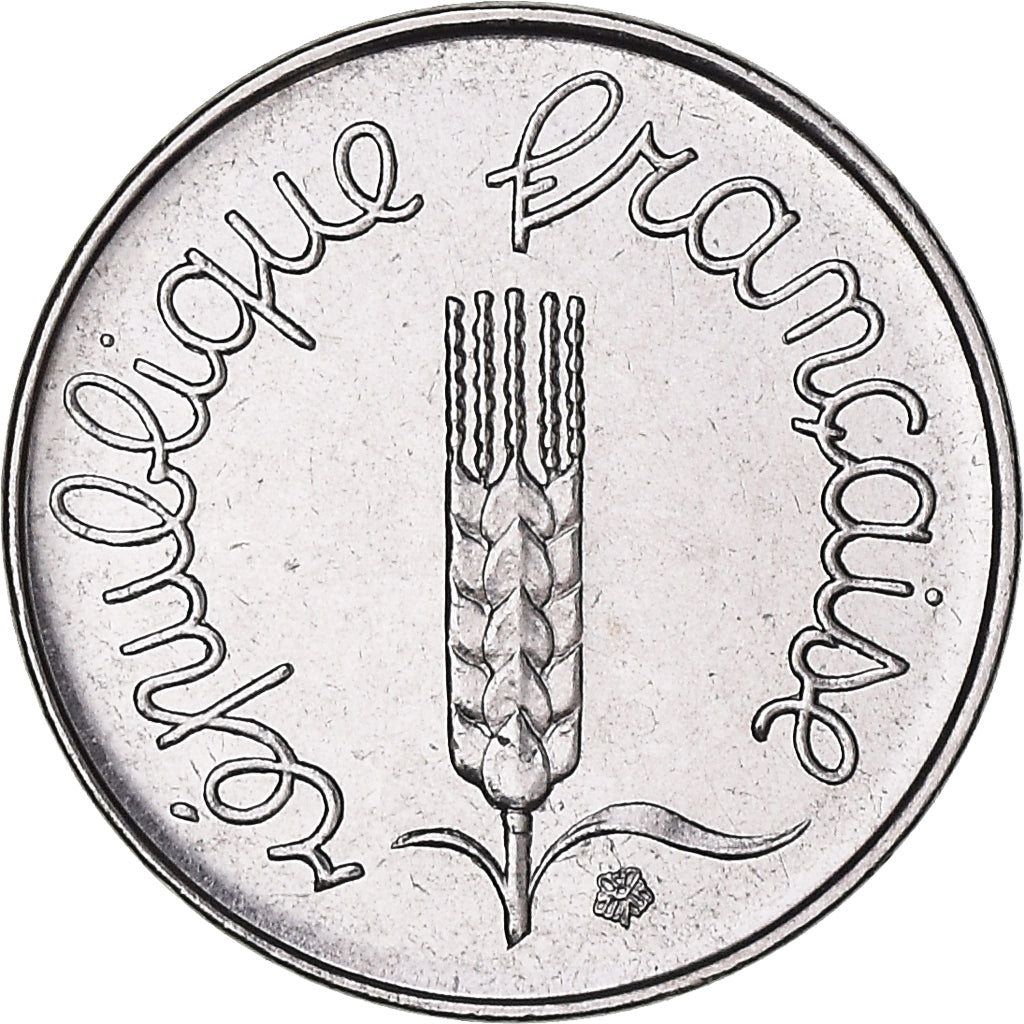 Moneta, Francja, Épi, Centime, 1974, Paris, FDC, MS(65-70), Stal nierdzewna