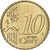 Latvia, 10 Euro Cent, large coat of arms of the Republic, 2014, MS(63), Nordic