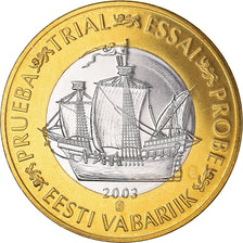 Estonia, Euro, 2003, unofficial private coin, MS(65-70), Bi-Metallic