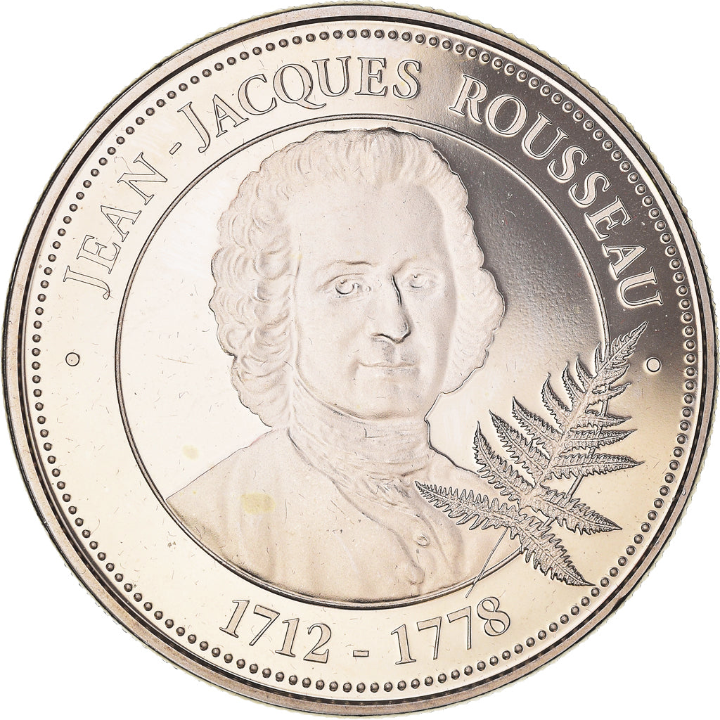France, Medal, Collection Panthéon, Jean-Jacques Rousseau, Philosophie