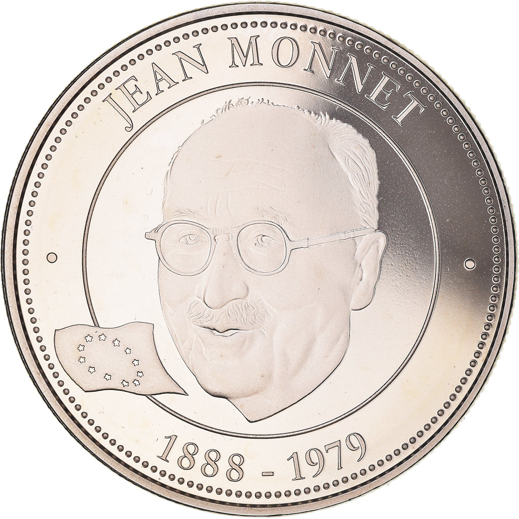 France, Medal, Collection Panthéon, Jean Monnet, MS(65-70), Copper-nickel