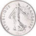 Moeda, França, Semeuse, 5 Francs, 1974, Paris, FDC, MS(65-70), Cobre-Níquel
