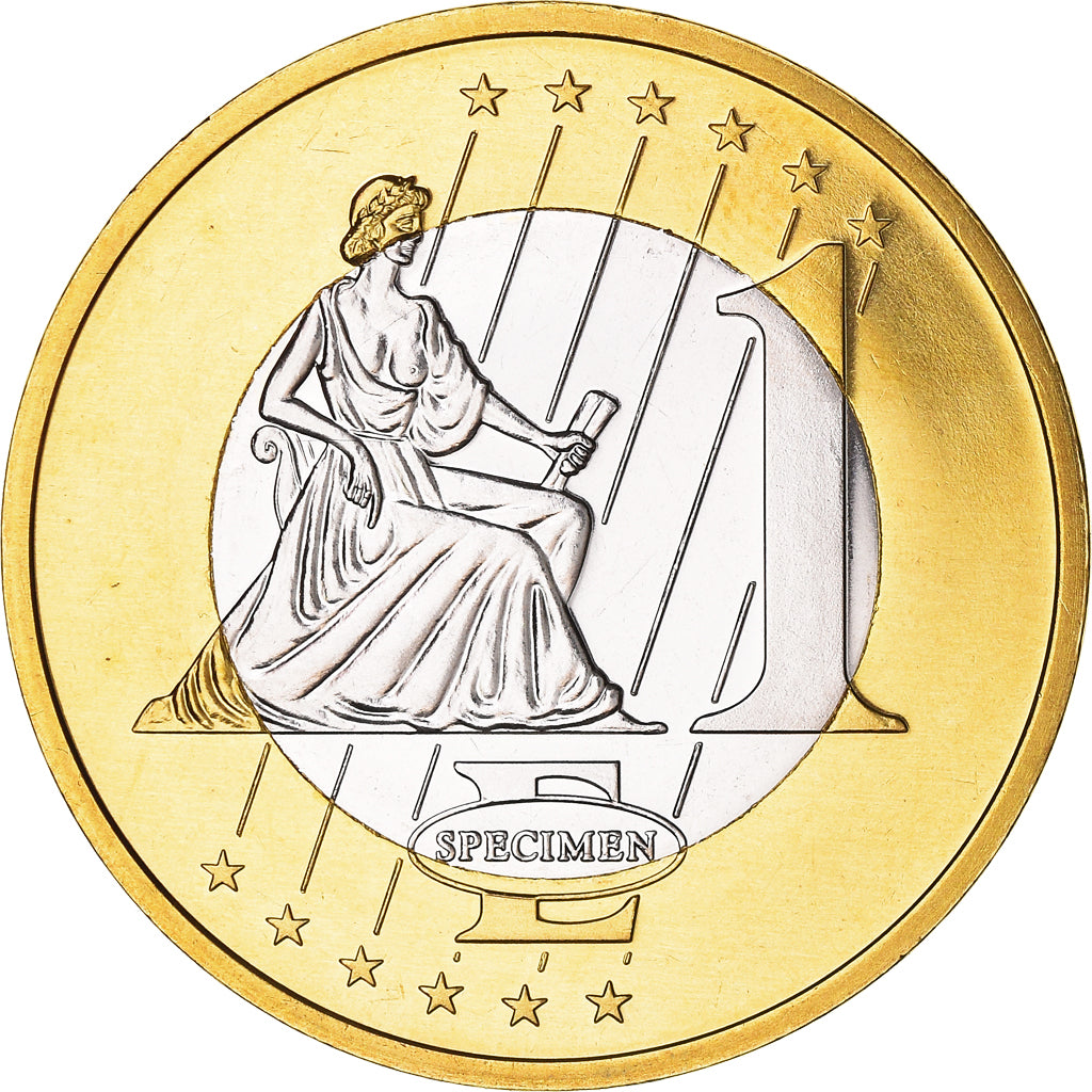 Monaco, 1 Euro, 2005, unofficial private coin, MS(65-70), Bi-Metallic