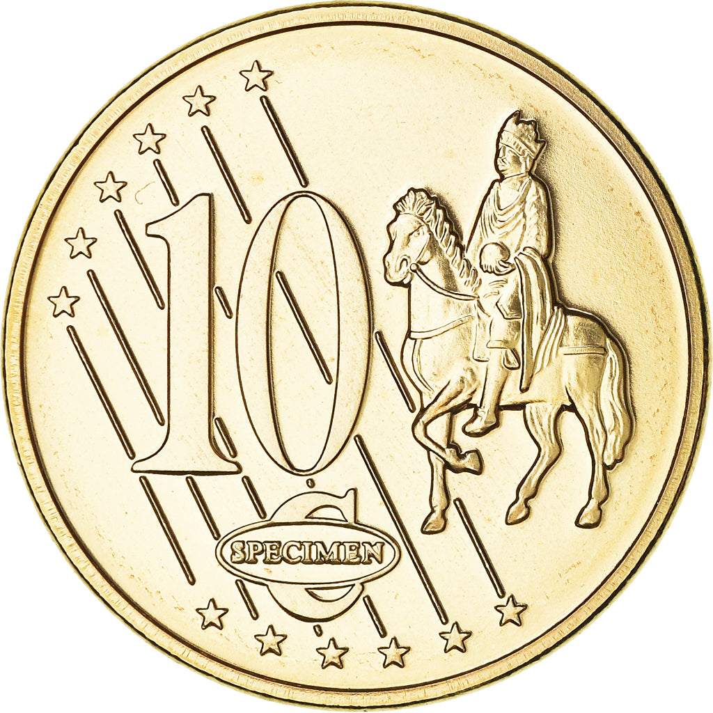 Mónaco, 10 Euro Cent, 2005, unofficial private coin, MS(65-70), Latão