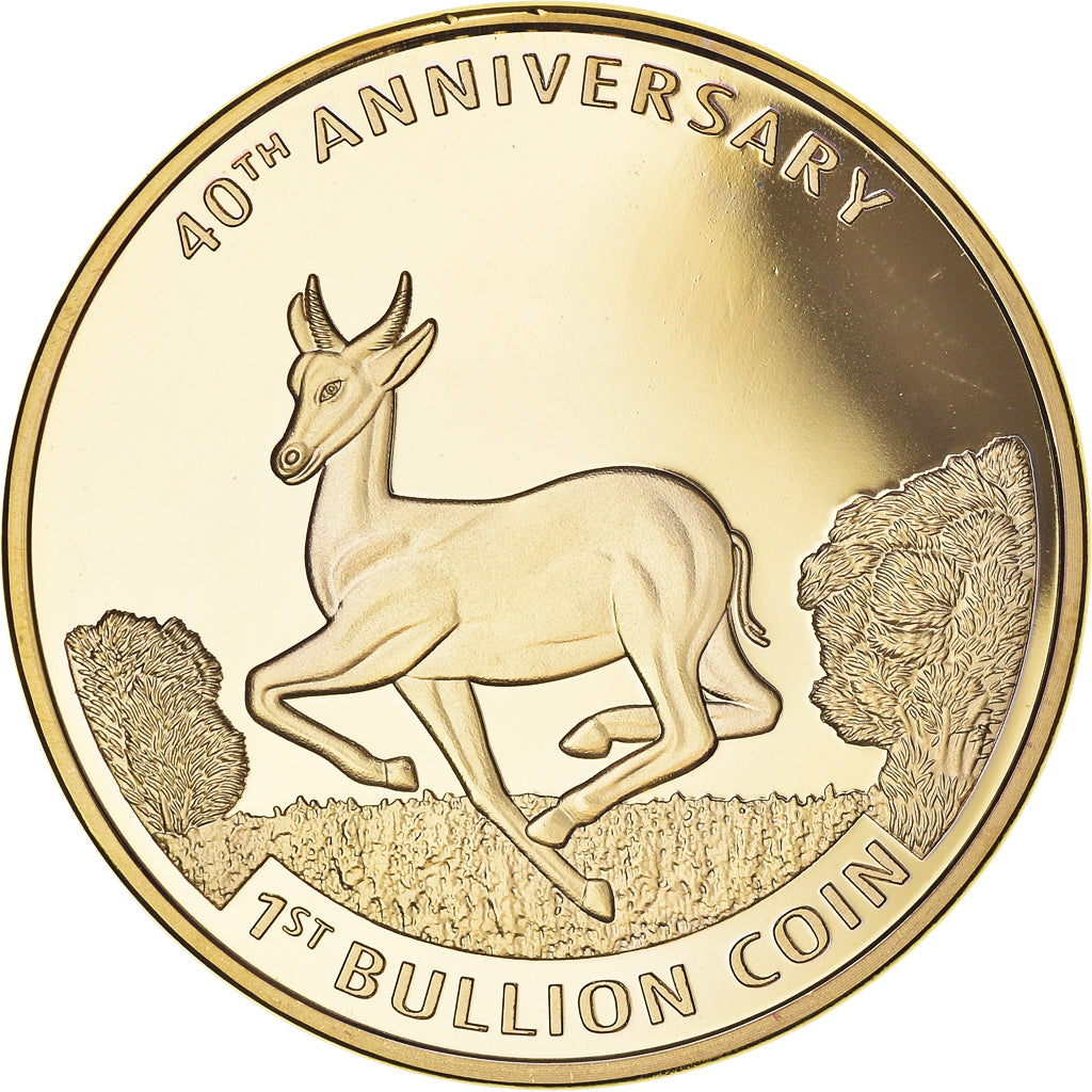 Afrique du Sud, Krugerrand, Krüger, 40 years Investment Coin, FDC, Copper Gilt