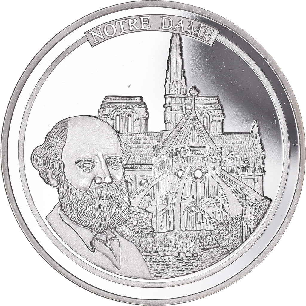 Francja, medal, Monuments de Paris, Notre Dame, Sztuka i Kultura, MS(63), Miedź