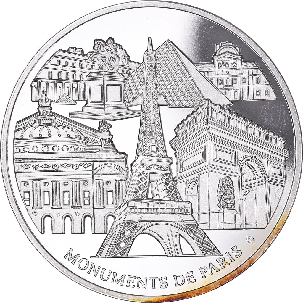 Francja, medal, Monuments de Paris, Notre Dame, Sztuka i Kultura, MS(63), Miedź