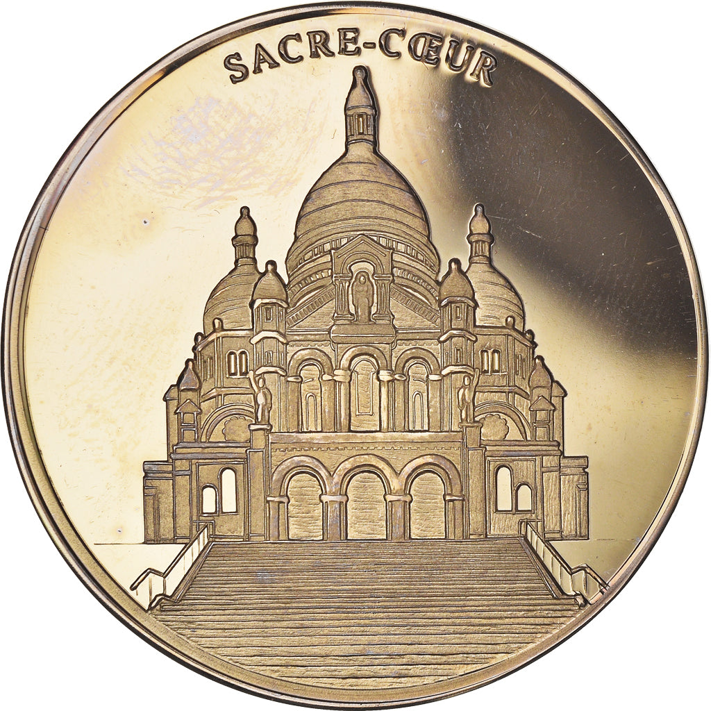 France, Medal, Monuments de Paris, Sacré Coeur, Arts & Culture, MS(63), Copper