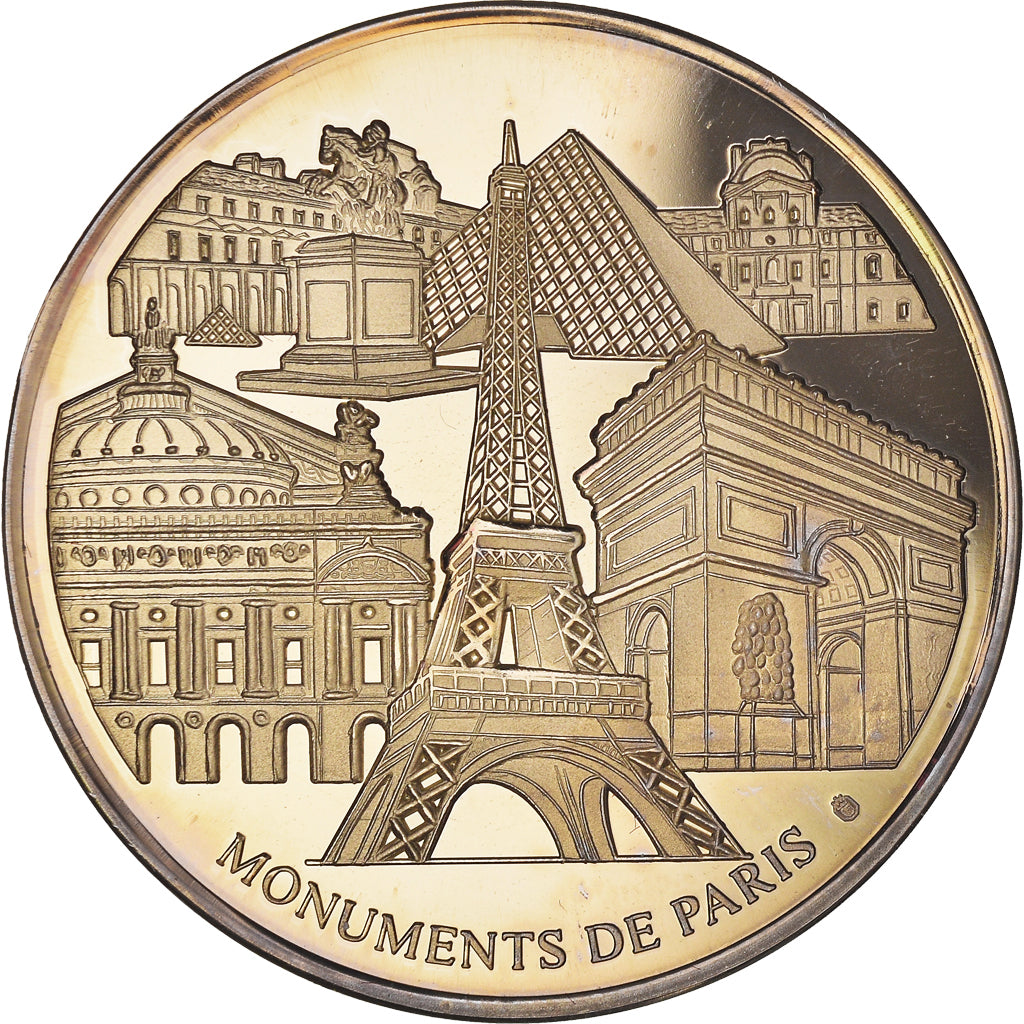 France, Medal, Monuments de Paris, Sacré Coeur, Arts & Culture, MS(63), Copper