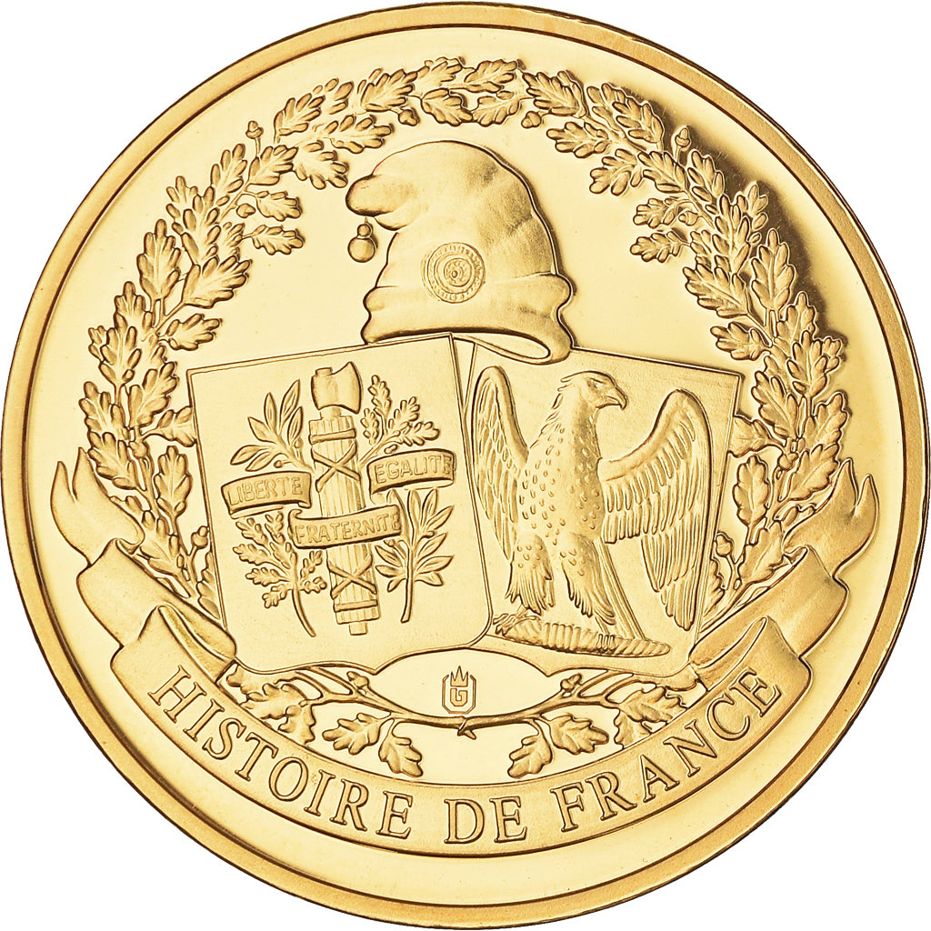 France, Medal, L'Abbé Pierre, 2007, MS(65-70), Copper Gilt