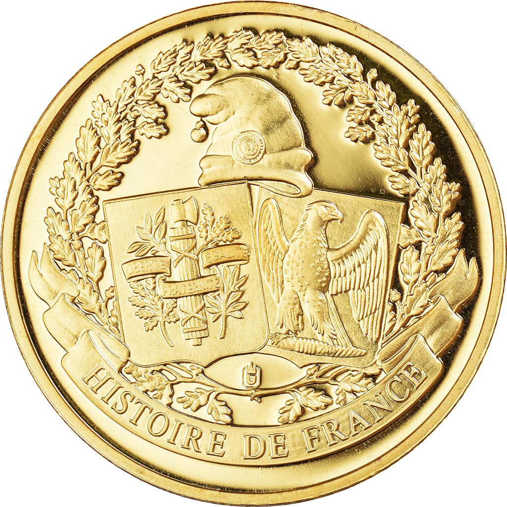 France, Medal, L'Abbé Pierre, 2007, MS(65-70), Copper Gilt
