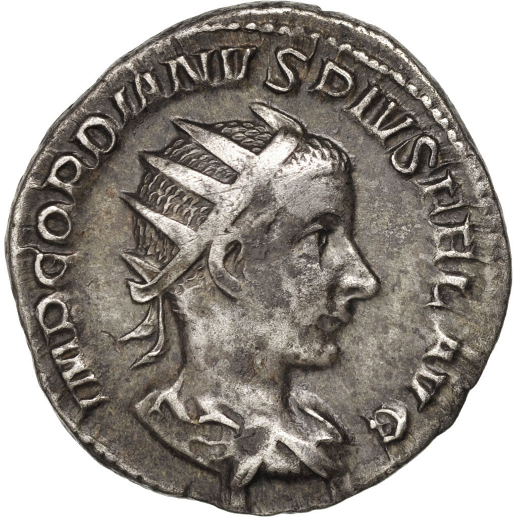 Coin, Gordian III, Antoninianus, Rome, AU(50-53), Billon, RIC:38