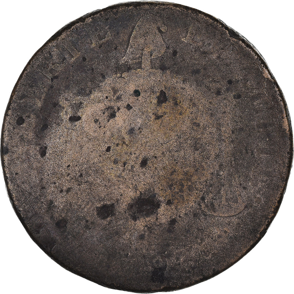 Coin, France, 2 sols à la Balance, 1793, VG(8-10), Bronze
