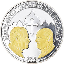 Vatican, Medal, Canonisation de Jean Paul II, 2014, MS(65-70), Cupronickel