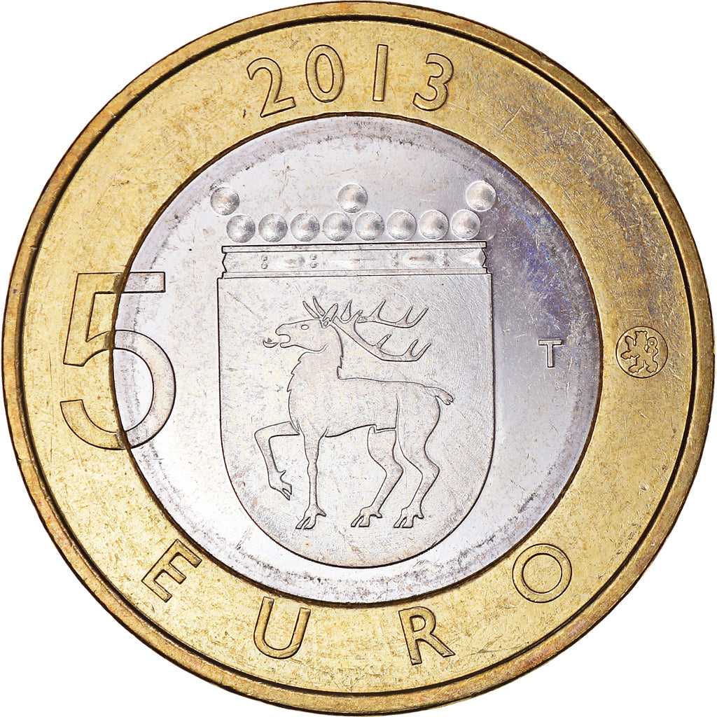 Finland, 5 Euro, Le phare de Sälskär, 2013, AU(55-58), Bi-Metallic