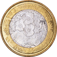 Finland, 5 Euro, Nature nordique : La flore., 2012, Vantaa, MS(63), Bi-Metallic