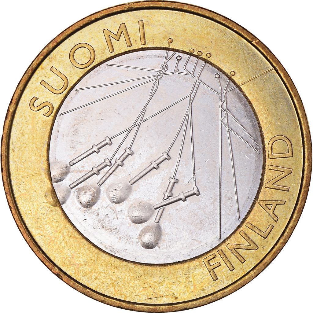 Finland, 5 Euro, Provinces - Satakunta, 2010, Vantaa, AU(50-53), Bi-Metallic