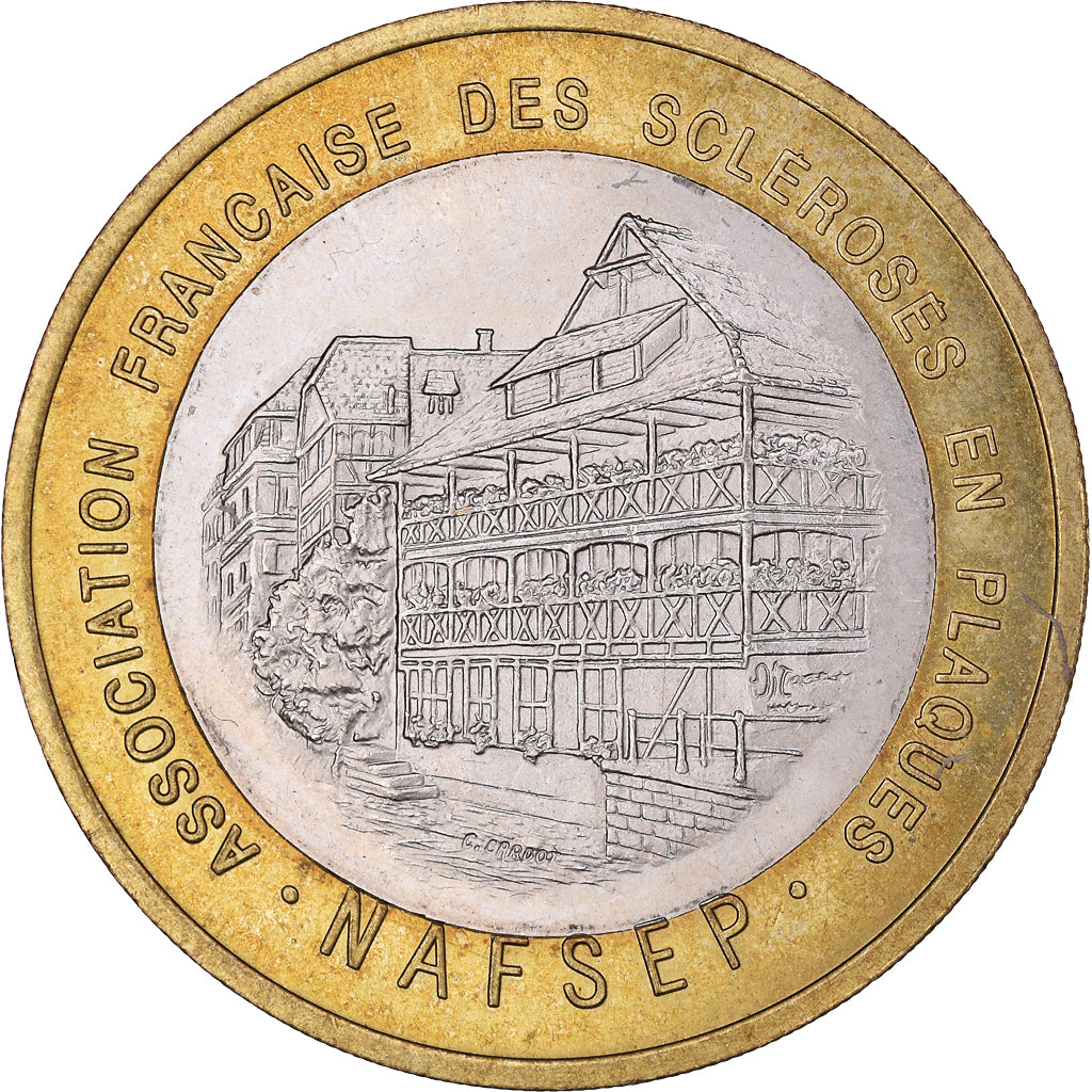 France, 7 Euro, Strasbourg - Association française des scélorés en plaques