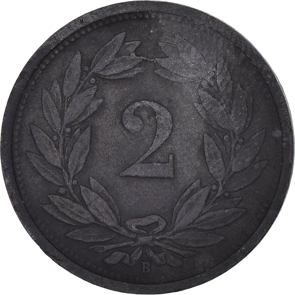 Münze, Schweiz, 2 Rappen, 1942, Bern, S, Zinc, KM:4.2b