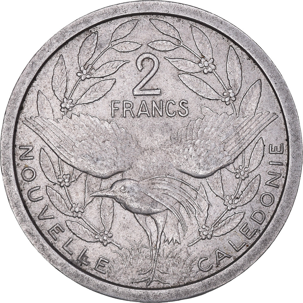 Coin, New Caledonia, 2 Francs, 1949, Paris, AU(50-53), Aluminum, KM:9