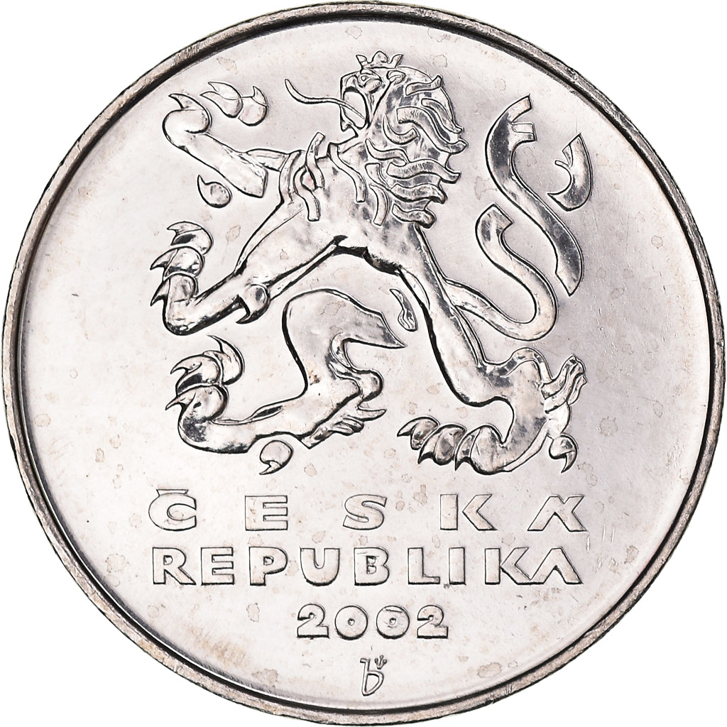 Munten, Tsjechische Republiek, 5 Korun, 2002, PR, Nickel plated steel, KM:8