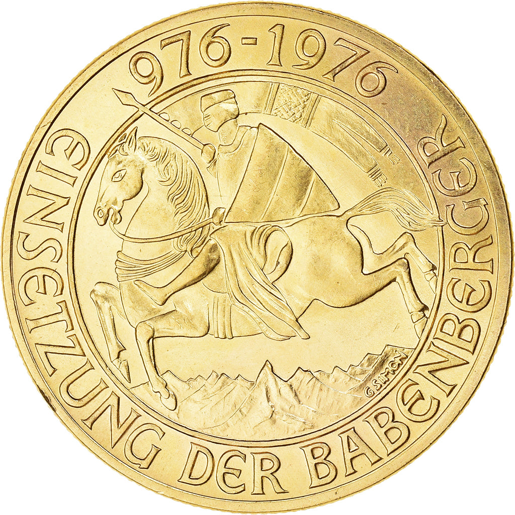 Austria, 1000 Schilling, Babenberg Dynasty, 1976, Vienna, Gold, MS(64), KM:2933