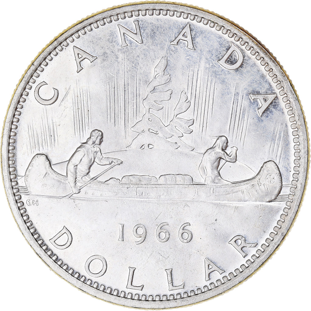 Münze, Kanada, Elizabeth II, Dollar, 1966, Royal Canadian Mint, Ottawa, VZ