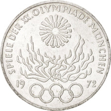 Coin, GERMANY - FEDERAL REPUBLIC, 10 Mark, 1972, Karlsruhe, MS(63), Silver