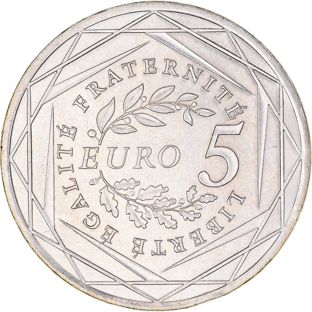 Frankrijk, 5 Euro, 2008, PR, Zilver, Gadoury:EU287, KM:1534